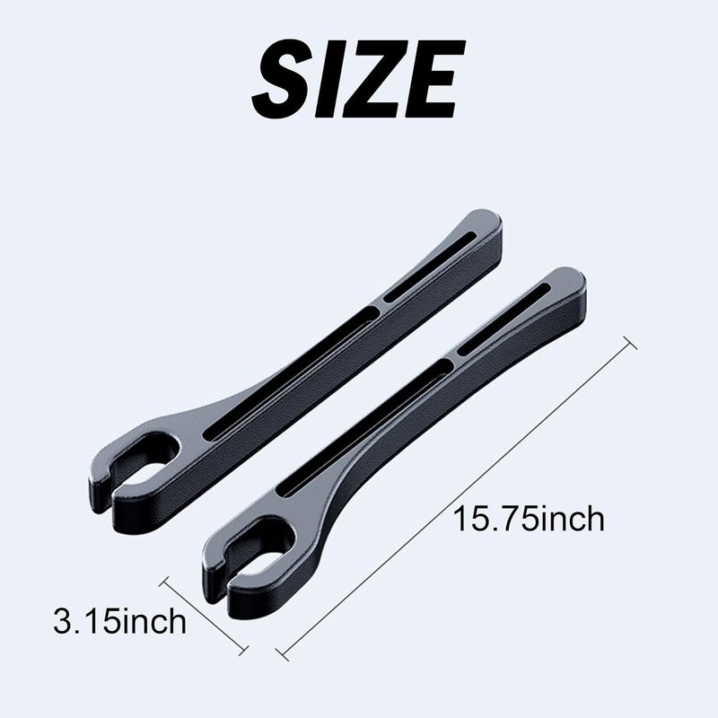 LevChall 2PCS Car Seat Gap Filler，Gap Stopper Fill Gap Between Seat and Console，Built-in Recessed Storage Organizer，Universal for Most Cars Trucks SUVs to Stop Things from Dropping（Black） - Image 2